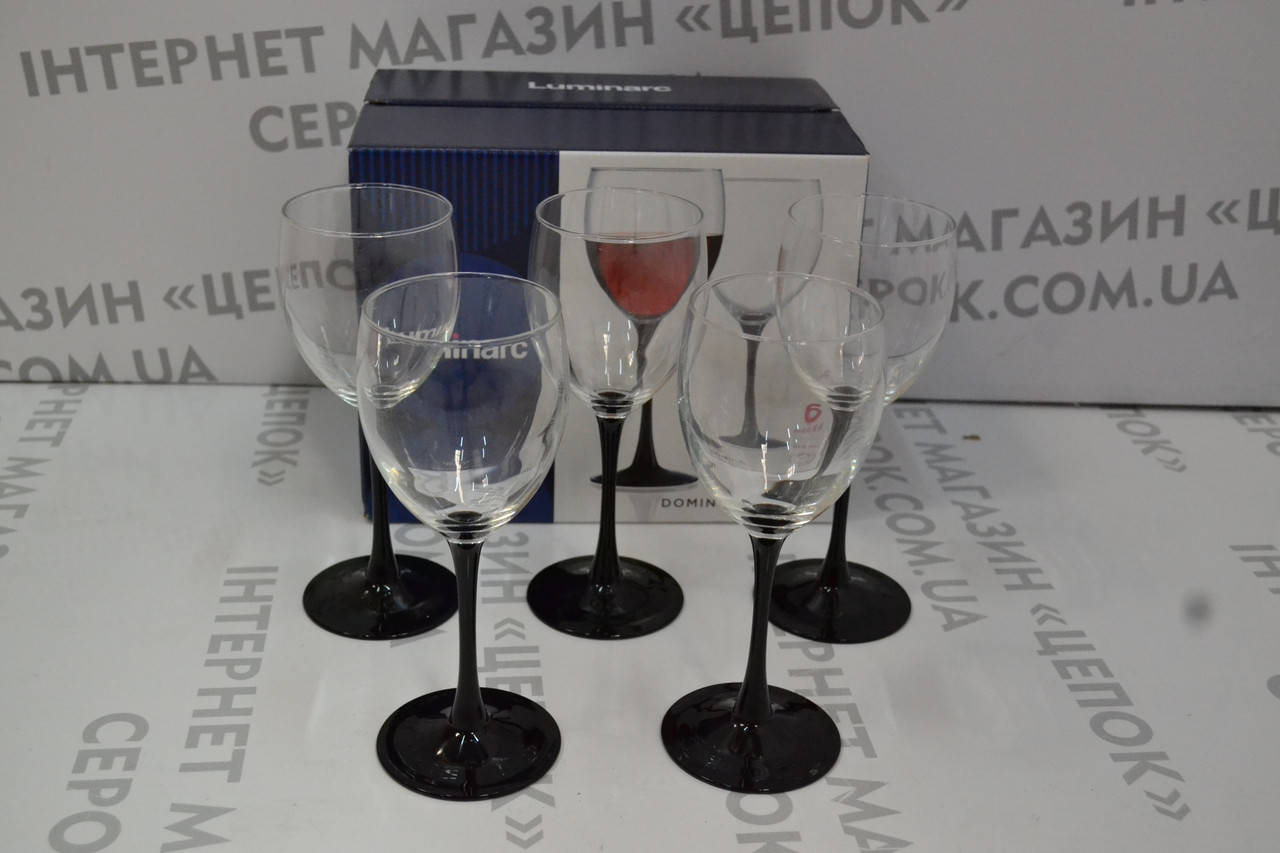 

Набір келихів Luminark Domino вино 350мл. 6шт. J0015