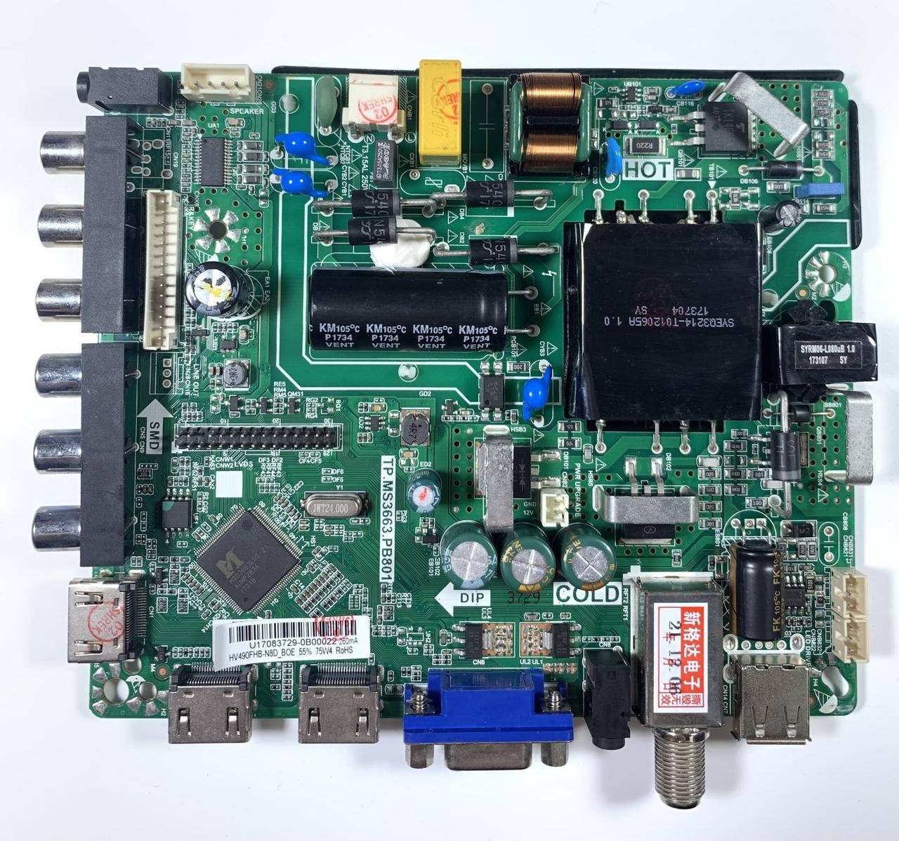 

Материнська плата для TV LED32M5006DK LED 43LH440 TP.MS3663.PB801