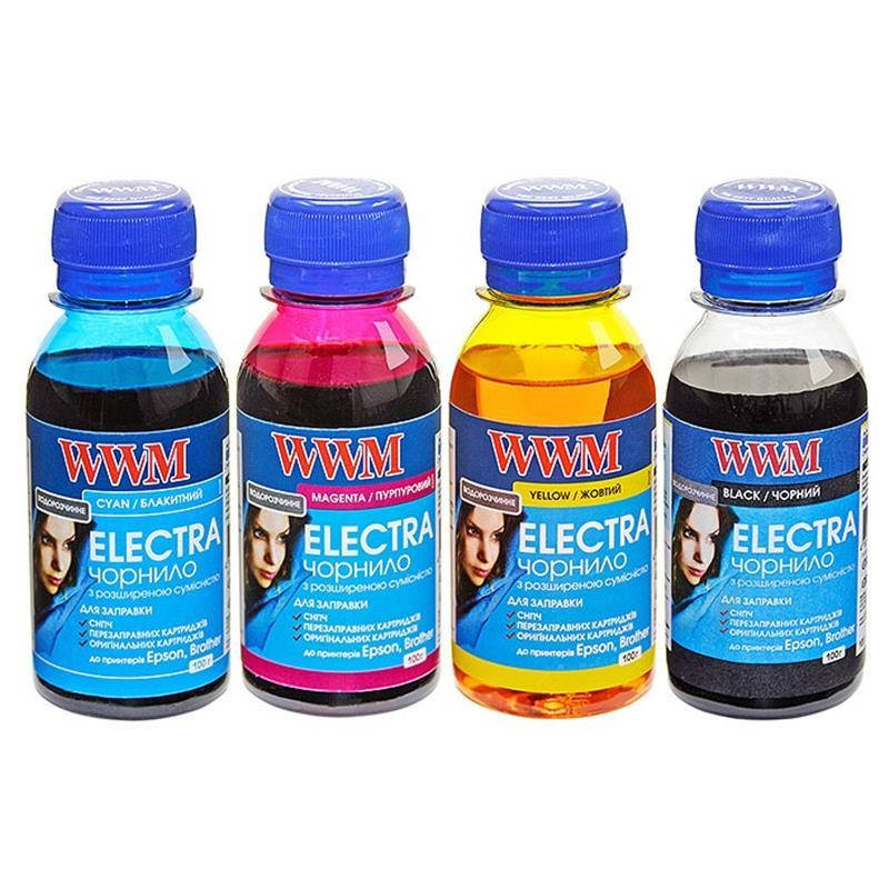 

Комплект чернил WWM Universal Electra В/C/M/Y(ELECTR.SET42) 4*100