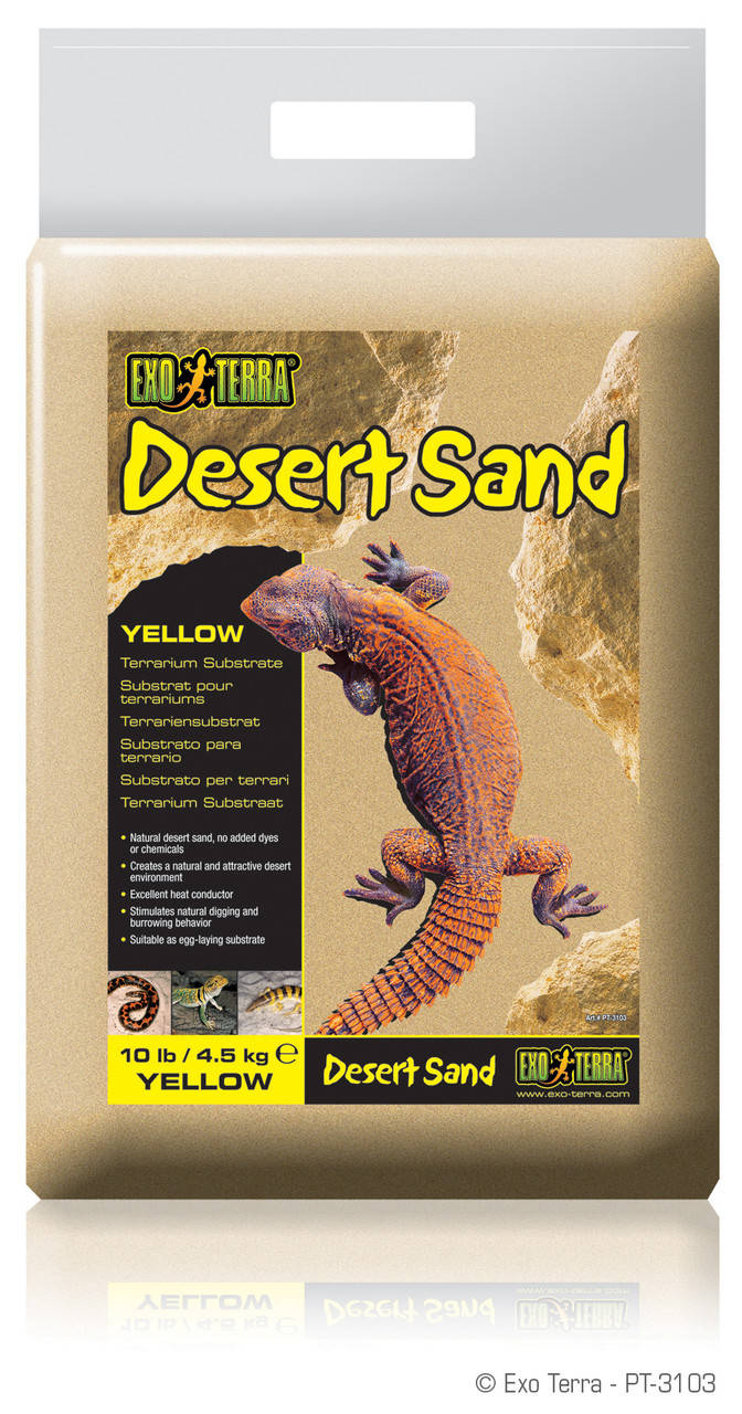 

Наполнитель для террариума Exo Terra Desert Sand Yellow. Жёлтый песок 4,5 кг