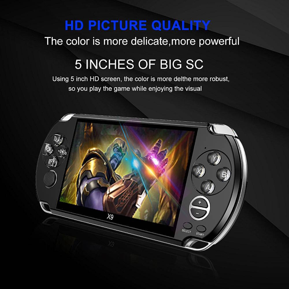 

Портативная игровая приставка консоль PSP X9,Игровая портативная приставка с джойстиком! Геймпад приставка !!