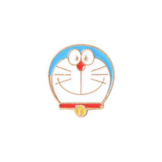 

"Синий кот робот Дораэмон / Doraemon" значок (пин) металлический