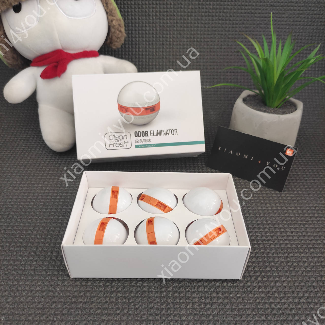 

Дезодорант для устранения запаха в обуви Xiaomi Youpin Clean-n-Fresh Ball (6 шариков в упаковке)