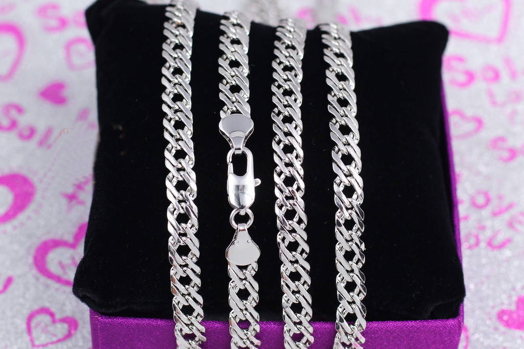 

Цепь Xuping Jewelry ромб 50 см 6 мм серебристая