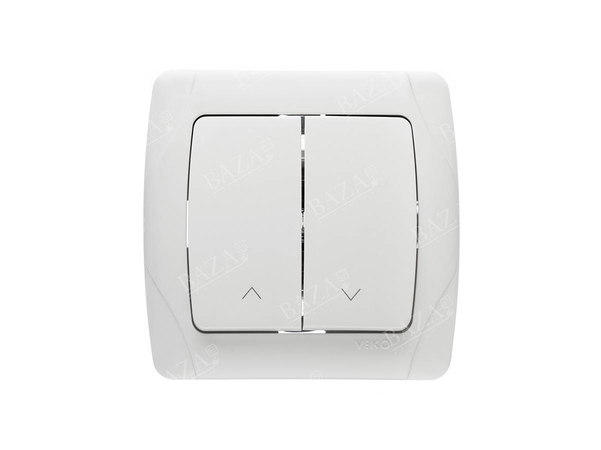 

2-х клавишный выключатель управления жалюзи Viko Carmen