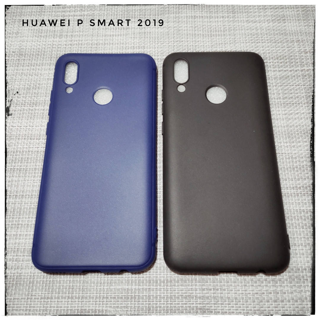 

Тонкий матовый чехол бампер типа "cafele" для Huawei P Smart 2019, Черный