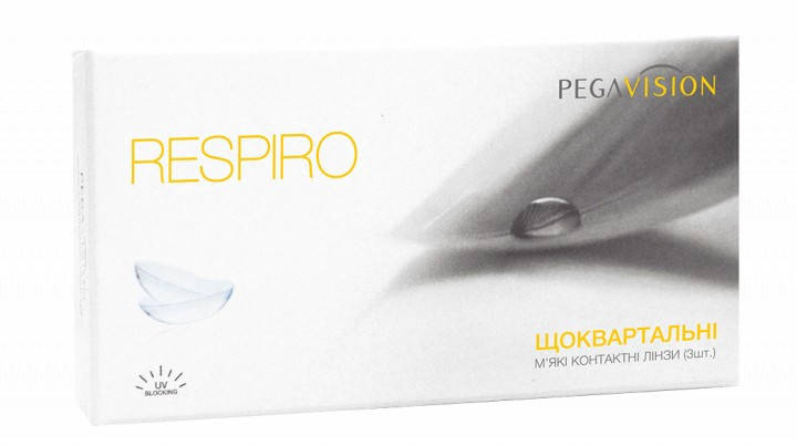 

Контактные линзы Pegavision Respiro (-0.5...-12) 8,6 1 шт.