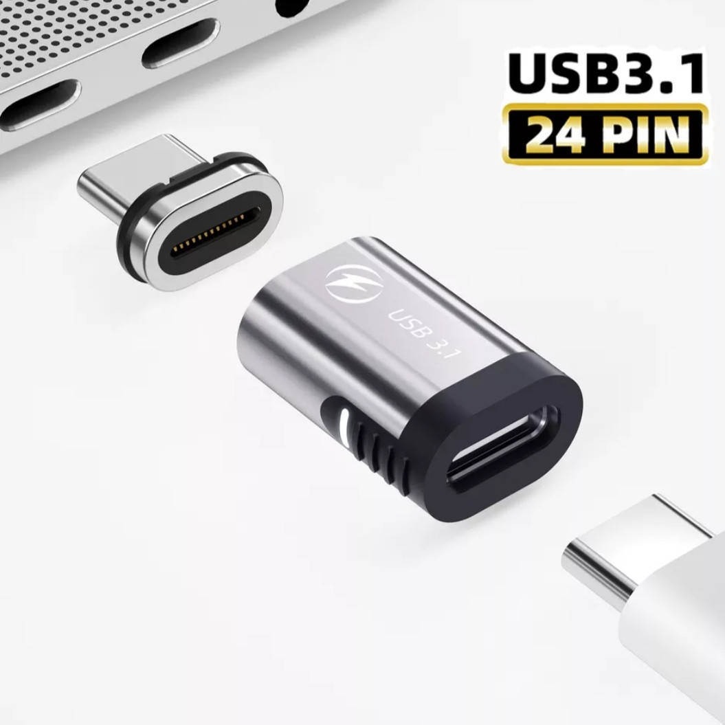 

Адаптер для кабеля Type-С / Type-С магнитный FONKEN 100W USB 3.1Gen2. Thunderbolt 3., Черный