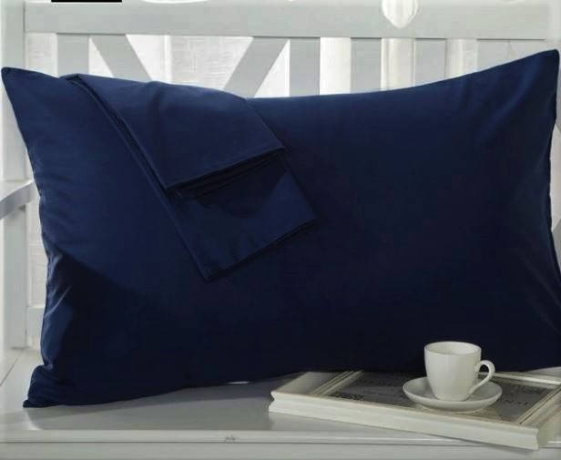 

Набор наволочек поплин DeLux Синий темный ТМ Moonlight 2шт 50х70 см