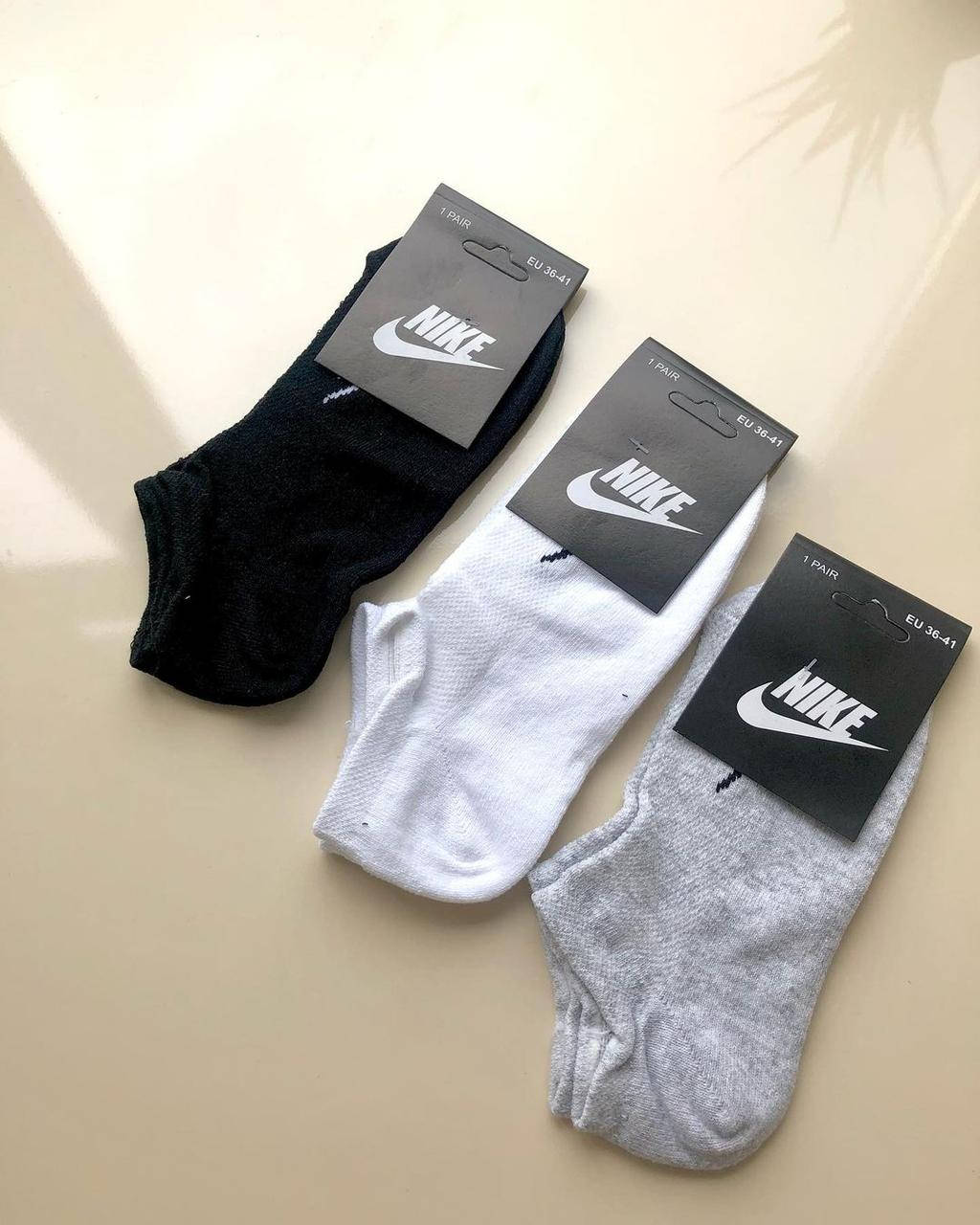 

Короткие спортивные женские носки nike, Черный