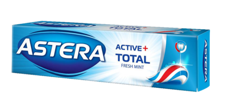 

Зубная паста Astera Active+ Total Fresh Mint 100 мл