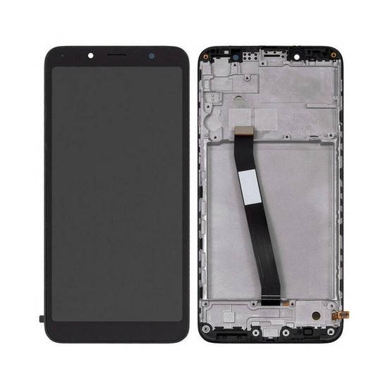 

Дисплей (экран) для Xiaomi Redmi 7a с сенсором/ тачскрином (модуль) черный с рамкой (передней панелью)