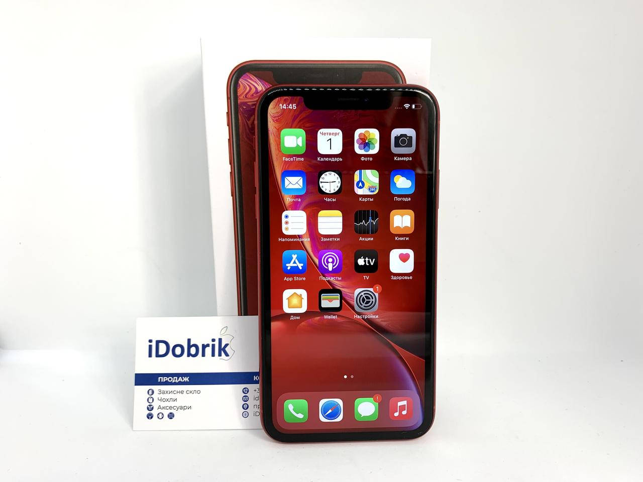 

Б/У IPHONE XR 128GB RED NEVERLOCK 9/10, Красный