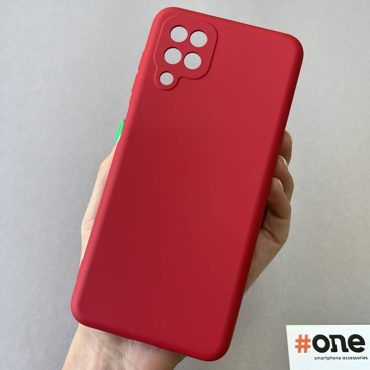 

Чехол для Samsung Galaxy A12 с микрофиброй с защитой для камеры чехол на телефон самсунг а12 красный WTH