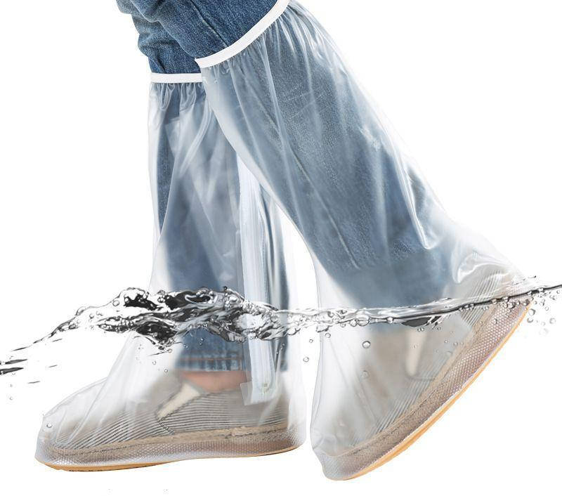 

Водонепроницаемые ливневые мото / вело бахилы / калоши / галоши / чехлы для обуви / драйстепперы ПВХ (ВЫСОКИЕ) L (Р-РЫ 40-41), ПРОЗРАЧНЫЙ