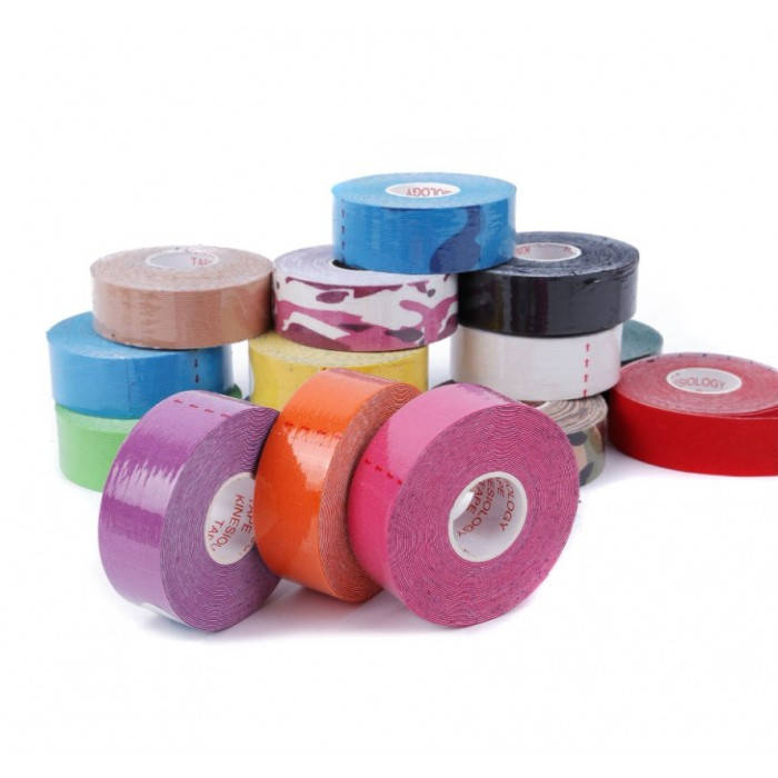 

Тейп Кинезио 2,5 см, кинезиологическая лента Kinesiology Tape, 2,5 см