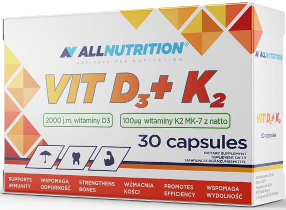 

Витамины AllNutrition - Vit D3 + K2 (30 капсул)