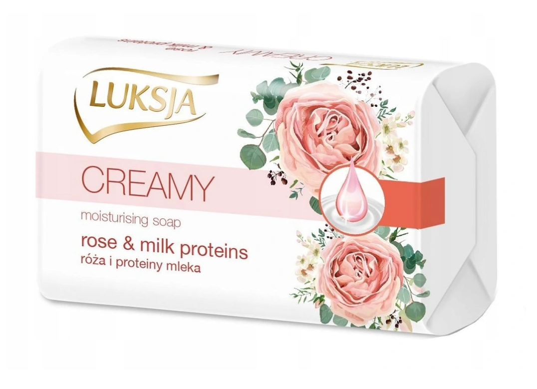 

Крем-мыло Luksja Creamy Rose&milk proteins 90 г