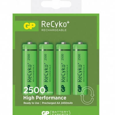 

Акумулятор GP Batteries AA (R6) 2500mAh NiMh 4шт ReCyko