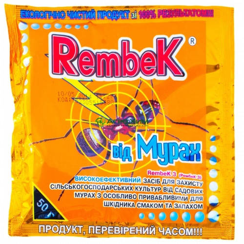 

Рембек от муравьев 50 г инсектицид