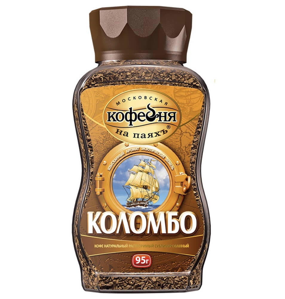 

Кофе растворимый "Кофейня на паяхъ" Коломбо 95г стекло