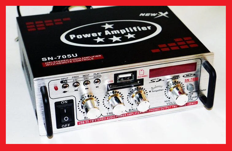 

Усилитель Звука Xplod SN-705U FM USB 2x180Вт