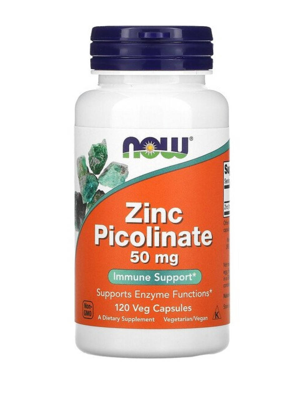 

Цинк пиколинат 50 мг Picolinate Zinc,Now Foods 120 таблеток