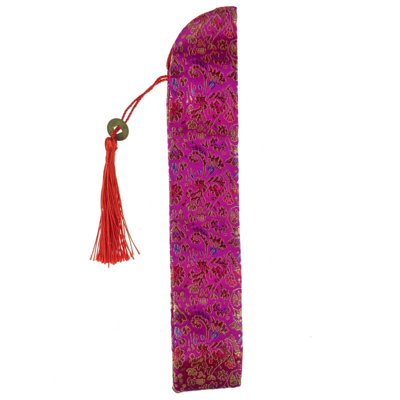 

Чехол для веера лиловый с узором 23,5х4,5 см (C3171), Фиолетовый