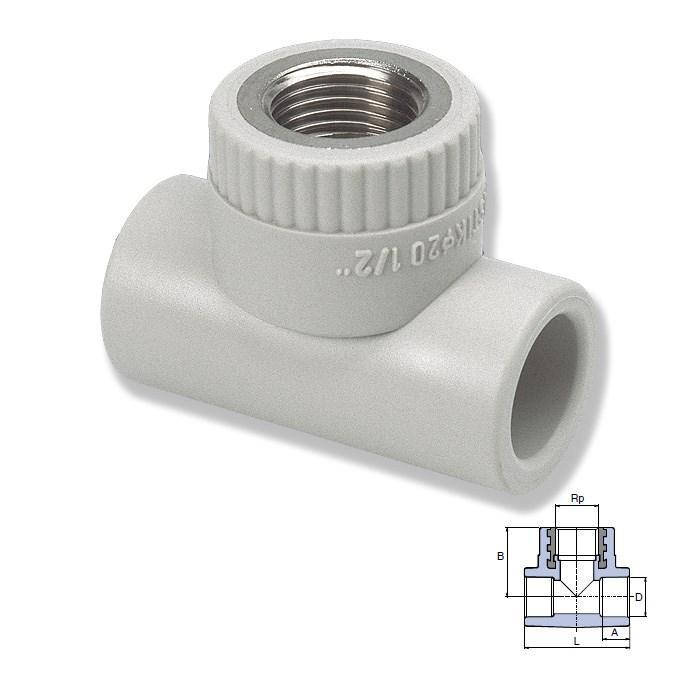 

Тройник Ekoplastik МРВ 25x3/4x25