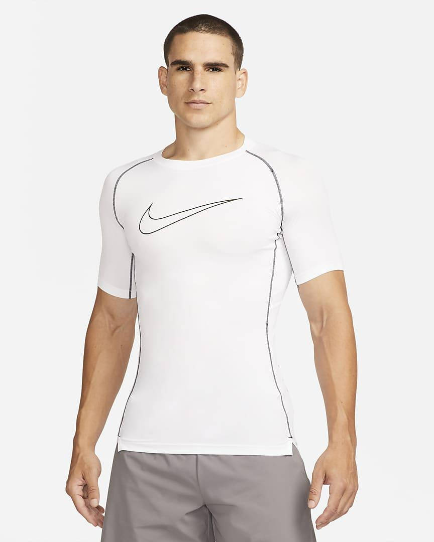 

Термобелье мужское Nike Pro Dri-FIT Tight-Fit Short-Sleeve Top DD1992-100 Белый