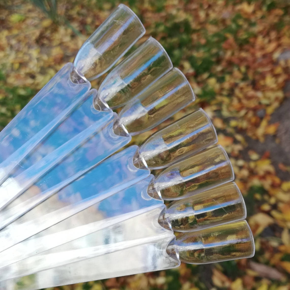 

Типсы квадрат на кольце (50шт) прозрачные, Прозрачный