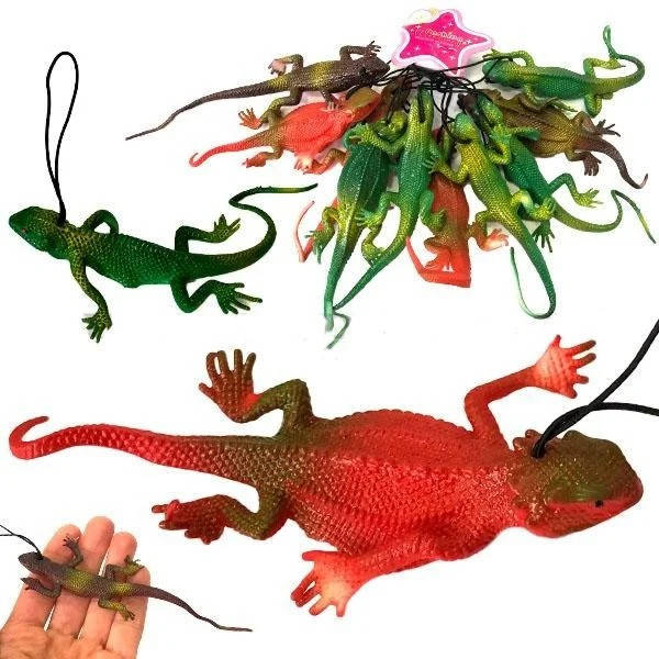 

Детская резиновая игрушка Ящерица 10 шт
