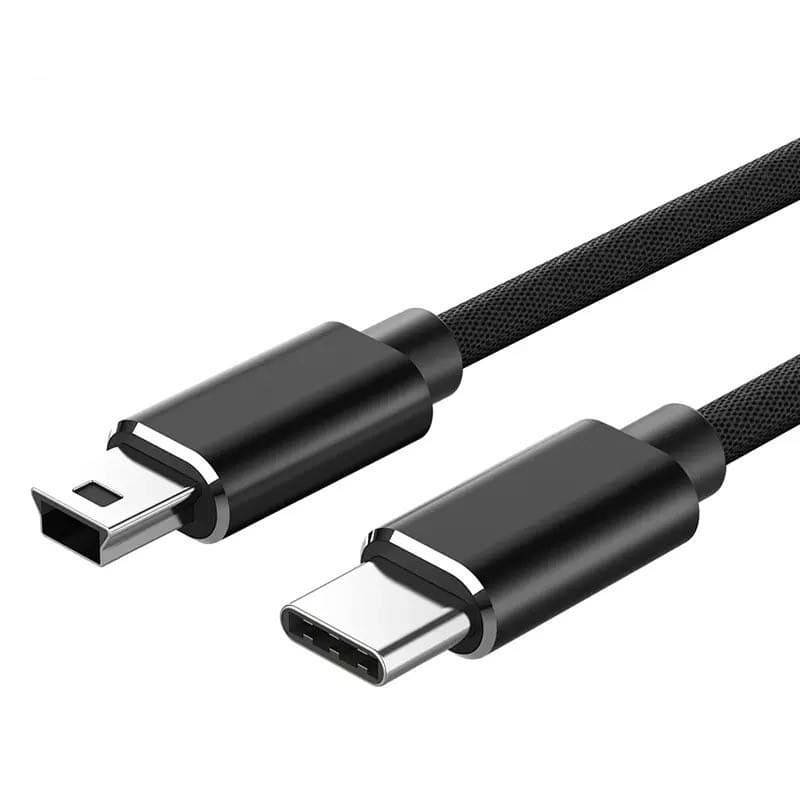 

Кабель зарядный Uverbon Mini USB to Type-C 2A 1M Black (DN2548T1), Черный