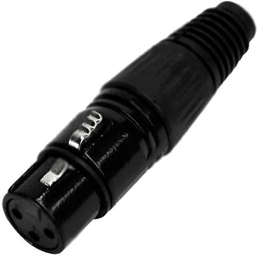 

Гнездо CANON (XLR) 3pin, под шнур, корпус металл.,чёрное