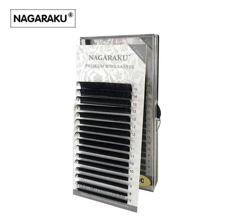 

Чёрные ресницы "NAGARAKU", миксы D, 0/12