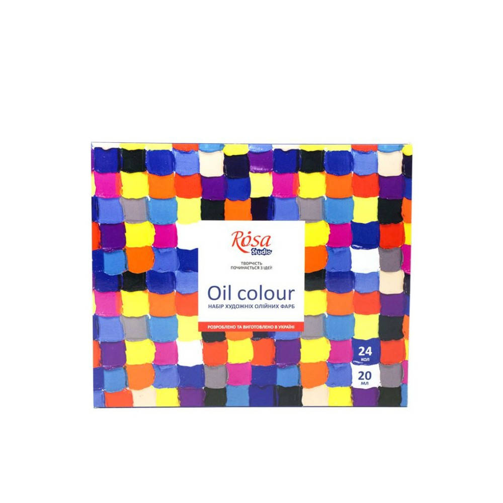 

Набір олійних фарб 24*20мл, ROSA Studio