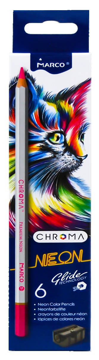 

Карандаши цветные Marco Chroma 6 неоновых цветов с точилкой 1032-6CB, 934139