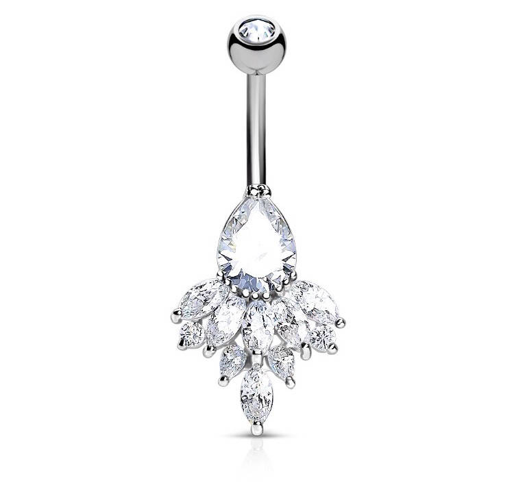 

Серьга для пирсинга «Жар-птица» Spikes N17449-C