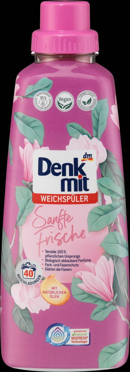 

Премиум кондиционер для белья Нежная Свежесть Denkmit Weichspüler Sanfte Frische 1000 мл.