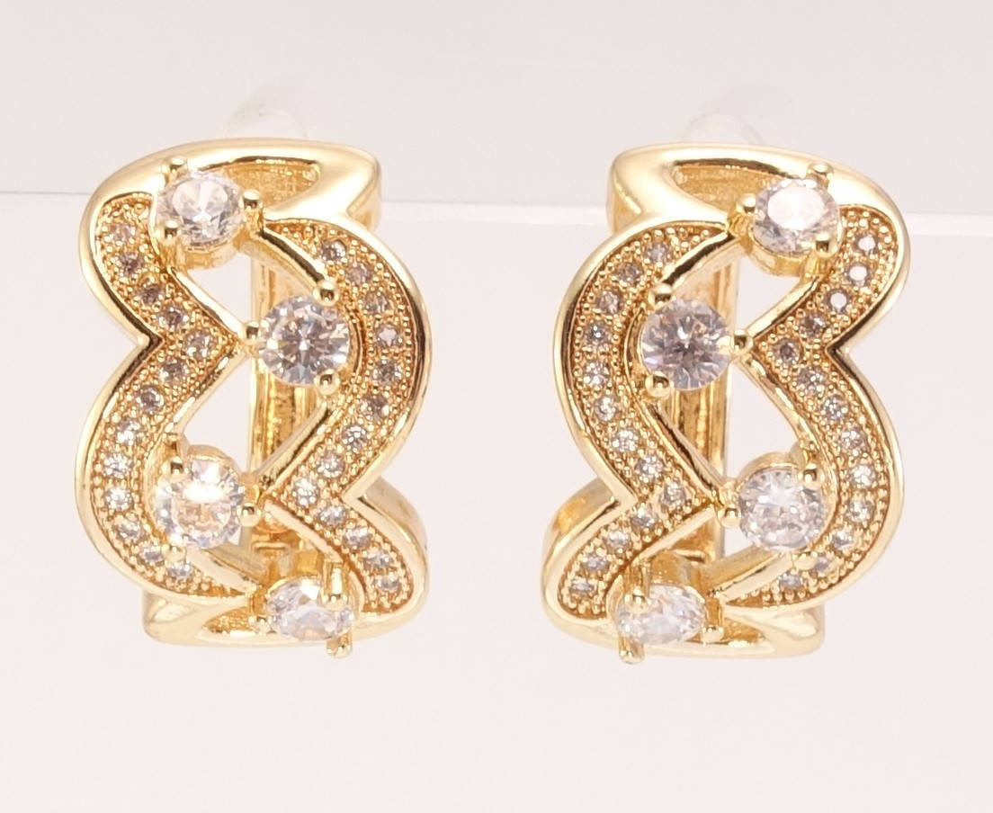 

Серьги M&L желтый оттенок колечки "Изысканность"