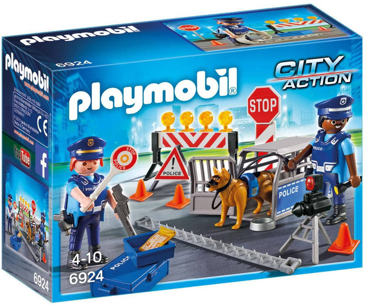 

Playmobil 6924 Полицейское дорожное ограждение Place of Police Block, Разные цвета
