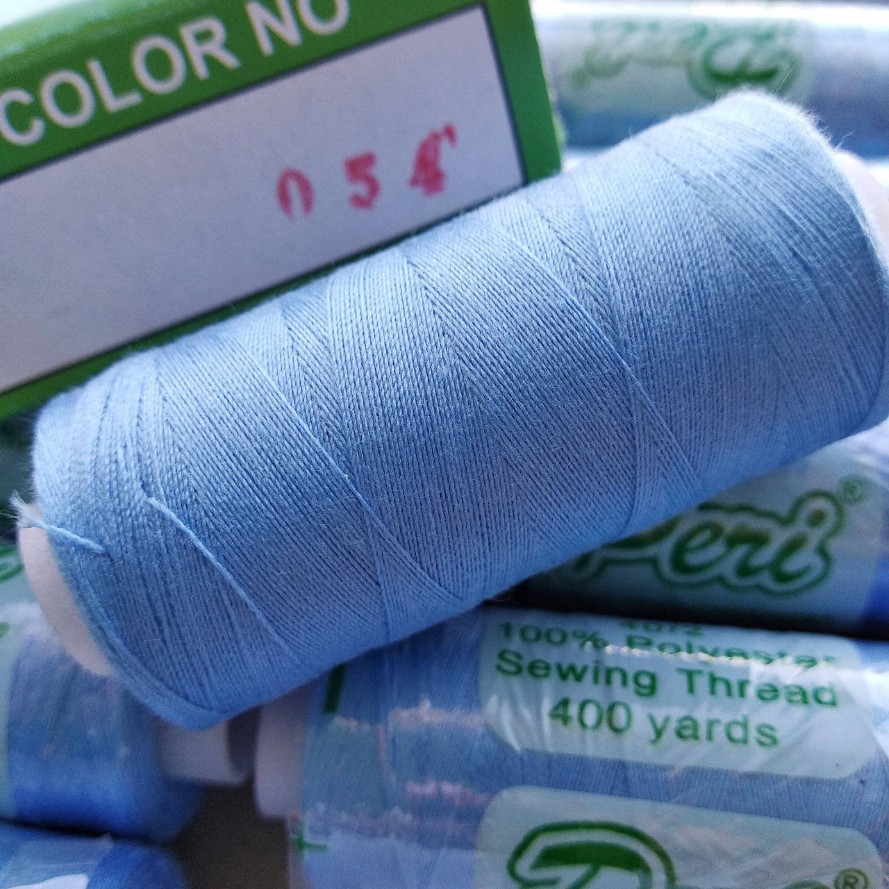 

Нитки Peri №40 котушка 400 ярд, блакитна (054), Голубой