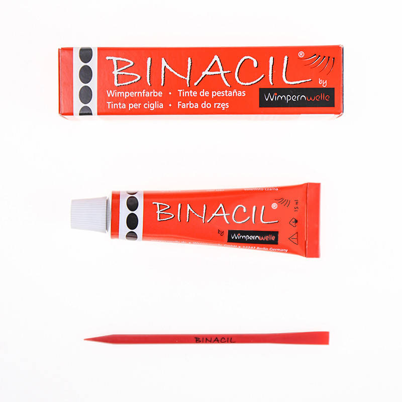 

Краска для бровей и ресниц BINACIL 15мл (перманентная, черная)