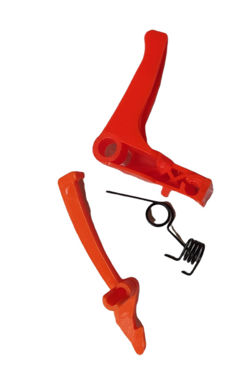 

Курок ручки газа коса узкий комплект