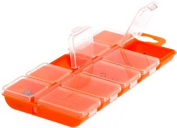 

Коробка Aquatech 10 ячеек с крышками (2310)