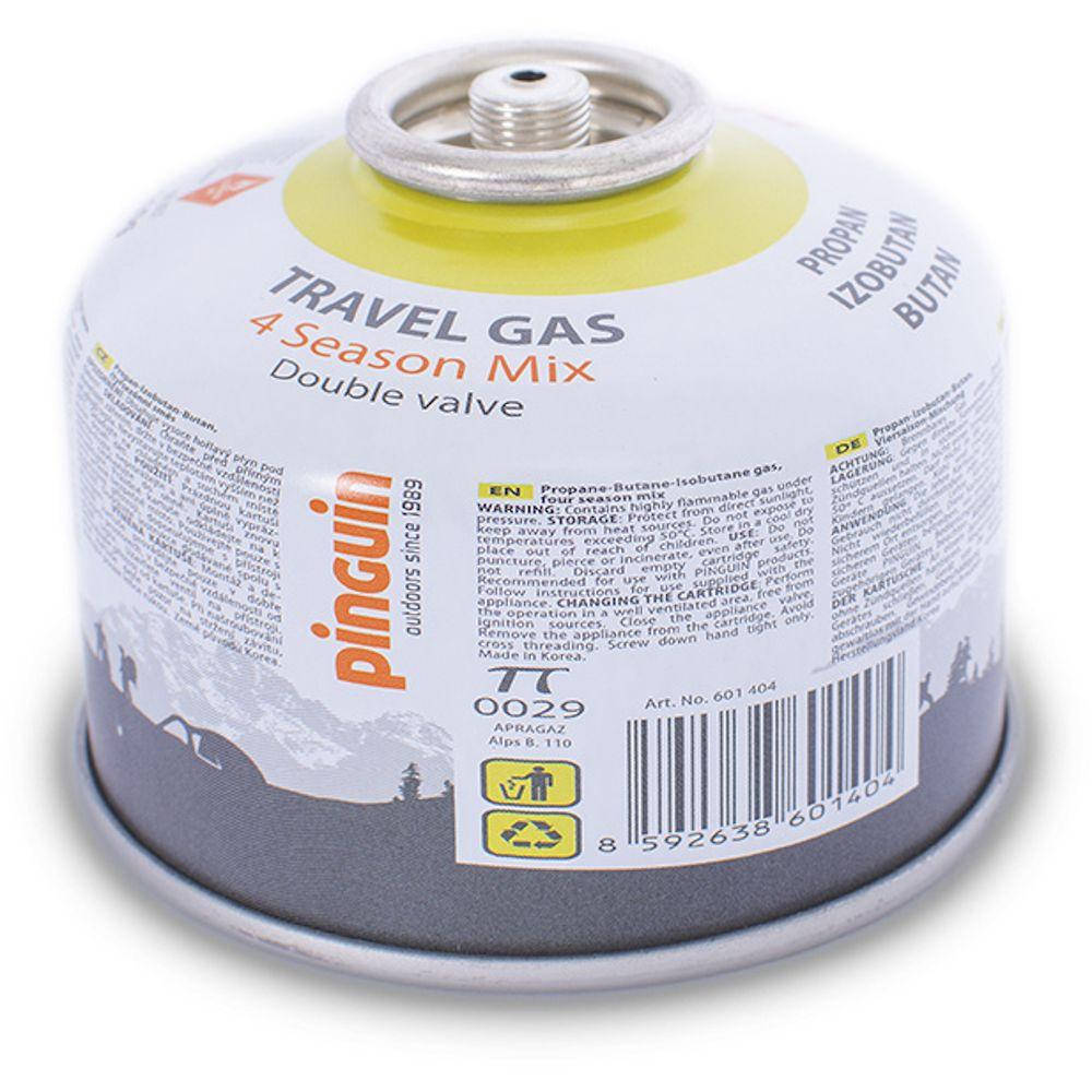 

Туристический газовый баллон Pinguin 110 грамм. Туристичний газовий балон.