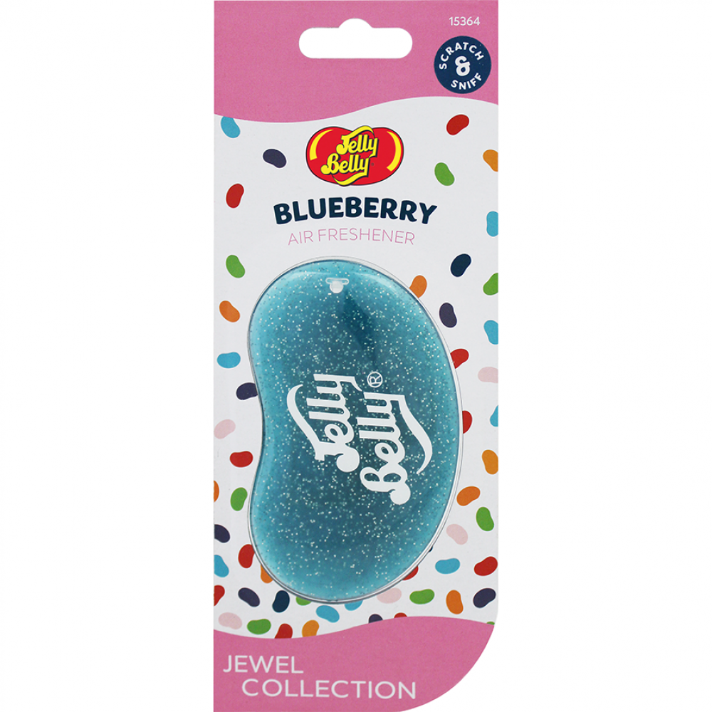 

Ароматизатор для авто Черника с блёстками Jewel 3D Jelly Belly 18г К.15364