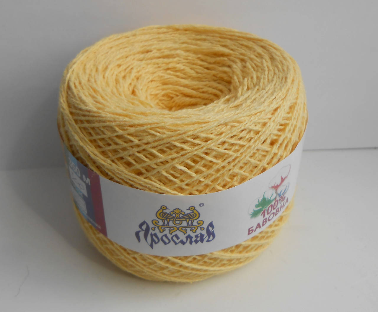 

Пряжа хлопок Ярослав №300, Желтый