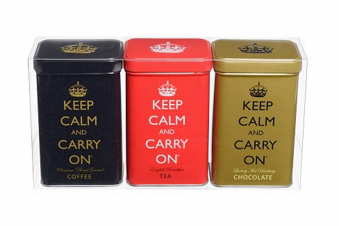 

Keep Calm and Carry On Gift Pack Tea Coffee & Hot Chocolate, 358g