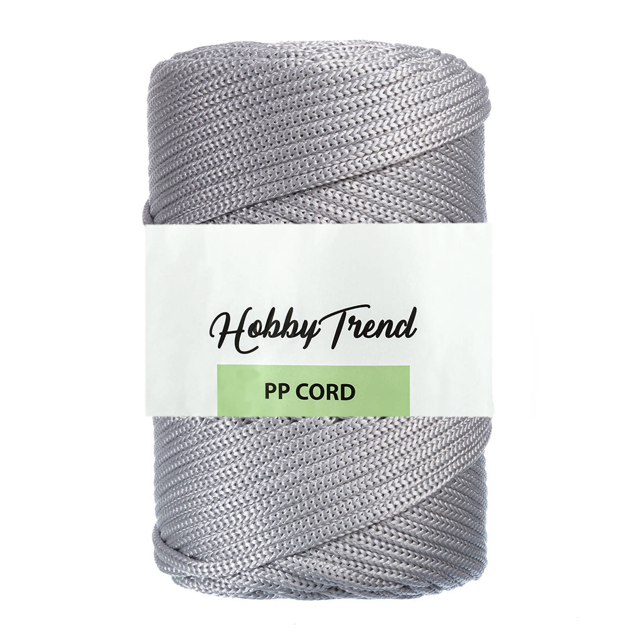 

Шнур поліпропіленовий Макраме Hobby Trend. Сріблястий сірий 500г, 120м, 5 мм